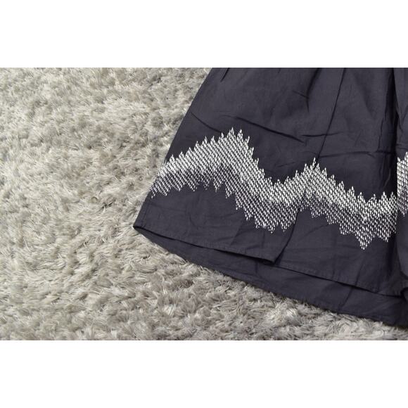 NEW Gap Plus Size 20 Gray Pleated Skirt Cotton Geometric Zip - Picture 6 of 7